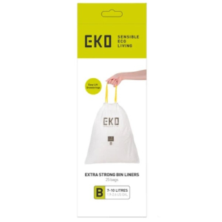 EKO Vuilniszakken - 7 tot 9 liter (25 stuks, Type B, Extra sterk) VB337023 K170104611 - 2