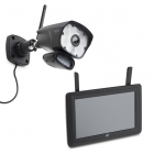 Beveiligingscamera wifi | ELRO (Full HD, Camera + 9” Scherm, Bewegingsdetectie, Color Night Vision, Binnen/Buiten)