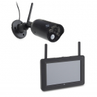 ELRO Beveiligingscamera wifi | ELRO (HD, Camera + 7” Scherm, Bewegingsdetectie, 15 meter nachtzicht, Binnen/Buiten) CZ30RIP11S K170202909