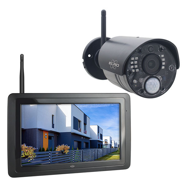 ELRO IP camera | ELRO (Full HD, Camera + 7” Scherm, Bewegingsdetectie, Nachtzicht, Binnen/Buiten) CZ40RIPS B170406247 - 1