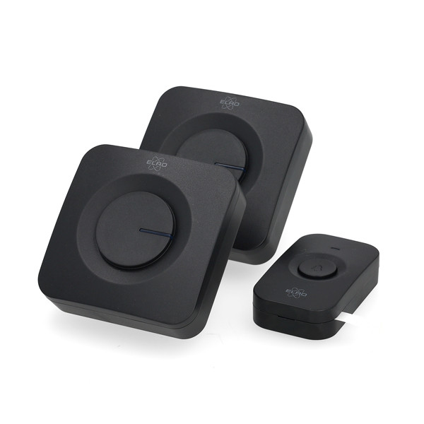 ELRO Plug-in deurbel | ELRO (Draadloos, 300 meter, 110 dB, ledindicator, 2 ontvangers, Zwart) DB3000PL-P1C2B K170113568 - 2