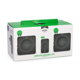 ELRO Plug-in deurbel | ELRO (Draadloos, 300 meter, 110 dB, ledindicator, 2 ontvangers, Zwart) DB3000PL-P1C2B K170113568 - 4