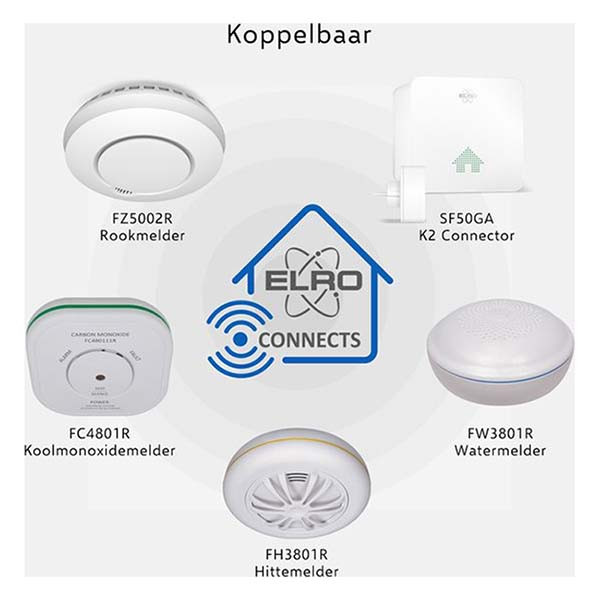 ELRO Rookmelder | ELRO | 2 stuks (10 jaar sensor, Koppelbaar) FZ500221R K170501322 - 4