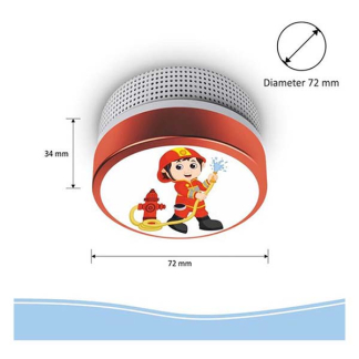 ELRO Rookmelder | ELRO (10 jaar sensor, 10 jaar batterij, Compact, Brandweerman) FS811016 K170501315 - 2