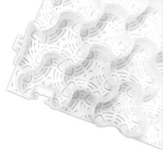 Ecco Products Grind- en grasplaat | ECCO | Multidal | 113.2 x 78.3 x 3 cm (76 stuks, Wit) 11068 P170105655 - 3