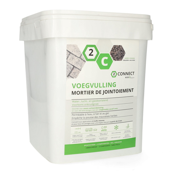 Ecco Products Voegvulling | ECCO | 1Connect | 12.5 kg (Voor zware belasting, Steengrijs) 11012 K170105660 - 1