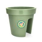Ecken & Kanten Balkon bloempot | Ecken & Kanten | Ø 28 centimeter (Polypropyleen, Buiten, Groen) Y54201320 K170116480 - 1