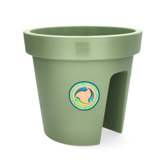 Ecken & Kanten Balkon bloempot | Ecken & Kanten | Ø 28 cm (Polypropyleen, Buiten, Groen) Y54201320 K170116480 - 1