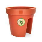 Ecken & Kanten Balkon bloempot | Ecken & Kanten | Ø 28 cm (Polypropyleen, Buiten, Terracotta) Y54199710 K170116491 - 1