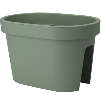 Ecken & Kanten Balkon plantenbak | Ecken & Kanten | 40 x 27 x 25 centimeter (Polypropyleen, Buiten, Groen) Y54201350 K170116481 - 1