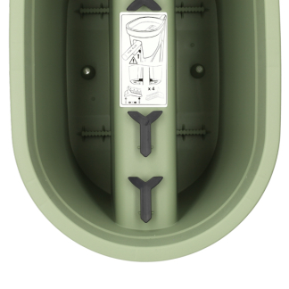 Ecken & Kanten Balkon plantenbak | Ecken & Kanten | 40 x 27 x 25 centimeter (Polypropyleen, Buiten, Groen) Y54201350 K170116481 - 4