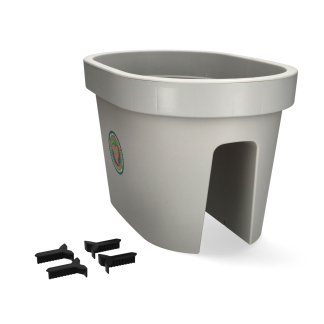 Ecken & Kanten Balkon plantenbak | Ecken & Kanten | 40 x 27 x 25 cm (Grijs) Y54197850 K170116471 - 2