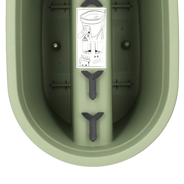 Ecken & Kanten Balkon plantenbak | Ecken & Kanten | 40 x 27 x 25 cm (Polypropyleen, Buiten, Groen) Y54201350 K170116481 - 4