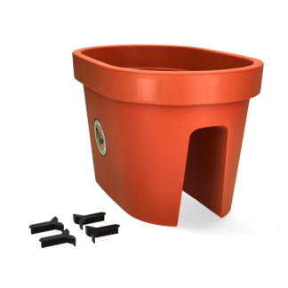 Ecken & Kanten Balkon plantenbak | Ecken & Kanten | 40 x 27 x 25 cm (Polypropyleen, Buiten, Terracotta) Y54199740 K170116492 - 2