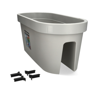 Ecken & Kanten Balkon plantenbak | Ecken & Kanten | 59 x 25 x 25 centimeter (Grijs) Y54197860 K170116472 - 2