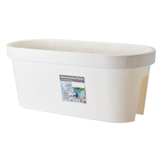 Ecken & Kanten Balkon plantenbak | Ecken & Kanten | 59 x 25 x 25 cm (Wit) Y54203120 K170116817