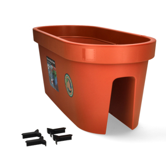 Ecken & Kanten Balkon plantenbak | Ecken & Kanten | 59 x 27 x 25 centimeter (Terracotta) Y54199750 K170116493 - 2