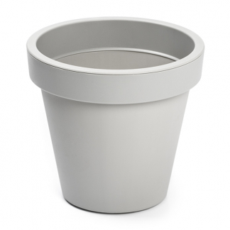 Ecken & Kanten Bloempot | Ecken & Kanten | Ø 20 centimeter (Kunststof, Binnen/Buiten, Grijs) Y54197710 K170103417