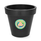 Bloempot | Ecken & Kanten | Ø 20 cm (Kunststof, Binnen/Buiten, Antraciet)