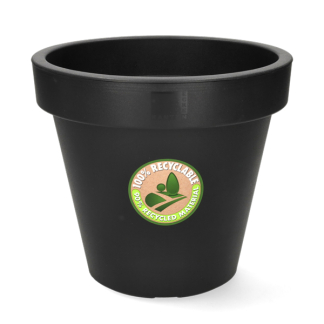 Ecken & Kanten Bloempot | Ecken & Kanten | Ø 25 cm (Kunststof, Binnen/Buiten, Antraciet) Y54199420 K170116463 - 1