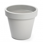 Bloempot | Ecken & Kanten | Ø 25 cm (Kunststof, Binnen/Buiten, Grijs)