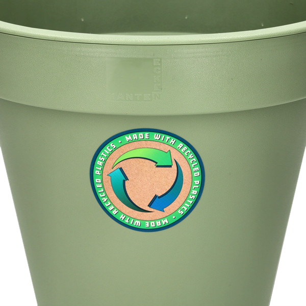 Ecken & Kanten Bloempot | Ecken & Kanten | Ø 25 cm (Kunststof, Binnen/Buiten, Groen) Y54199930 K170116476 - 2
