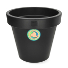 Bloempot | Ecken & Kanten | Ø 30 cm (Kunststof, Binnen/Buiten, Antraciet)