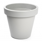 Bloempot | Ecken & Kanten | Ø 35 cm (Kunststof, Binnen/Buiten, Grijs)