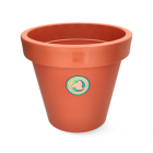 Bloempot | Ecken & Kanten | Ø 35 cm (Kunststof, Binnen/Buiten, Terracotta)