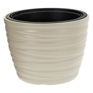 Ecken & Kanten Bloempot | Ecken & Kanten | Ø 37.5 x 27.9 cm (Polypropyleen, Binnen/Buiten, Taupe) Y89300700 K170116820