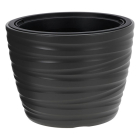 Ecken & Kanten Bloempot | Ecken & Kanten | Ø 37.5 x 28 cm (Polypropyleen, Binnen/Buiten, Donkergrijs) Y89300710 K170116821 - 1
