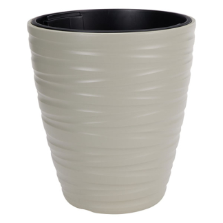 Ecken & Kanten Bloempot | Ecken & Kanten | Ø 37.5 x 41.9 cm (Polypropyleen, Binnen/Buiten, Taupe) Y89300850 K170116822