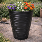 Ecken & Kanten Bloempot | Ecken & Kanten | Ø 37.5 x 42 cm (Polypropyleen, Binnen/Buiten, Donkergrijs) Y89300860 K170116823 - 2
