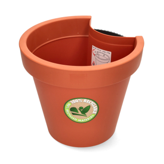 Ecken & Kanten Regenpijp bloempot | Ecken & Kanten | Ø 23.5 centimeter (Antislip, Kunststof, Terracotta) Y54199700 K170116494 - 1