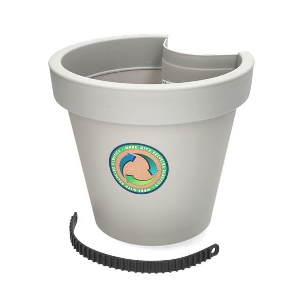 Ecken & Kanten Regenpijp bloempot | Ecken & Kanten | Ø 23.5 cm (Antislip, Kunststof, Grijs) Y54197820 K170116473 - 2