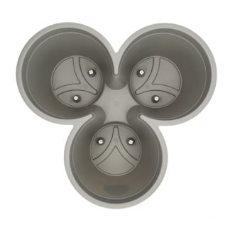 Ecken & Kanten Stapelbare bloempot | Ecken & Kanten | 41.5 x 44 x 20 cm (Kunststof, 3-voudig, Grijs) Y54197800 K170116474 - 2