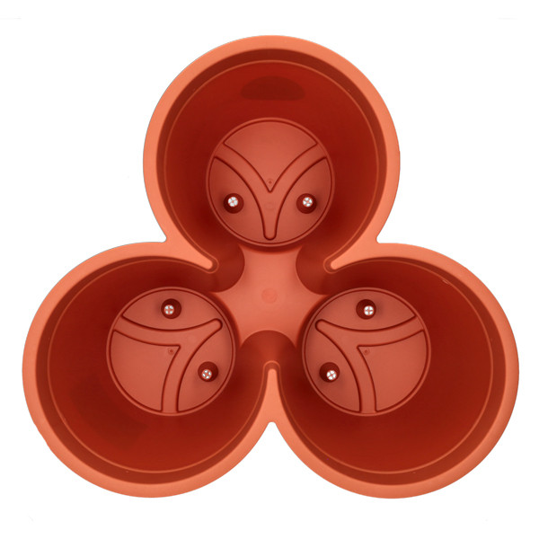 Ecken & Kanten Stapelbare bloempot | Ecken & Kanten | 41.5 x 44 x 20 cm (Terracotta, 3 voudig, Kunststof) Y54199680 K170116496 - 2