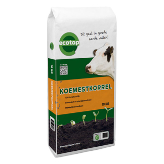 Ecotop Gedroogde koemest | Ecotop | 10 kg (100 m², Natuurlijk) 8719326460079 K170115961 - 1