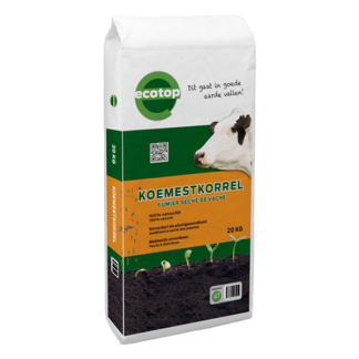 Ecotop Gedroogde koemest | Ecotop | 20 kg (200 m², Natuurlijk) 8719326460055 K170115962 - 1