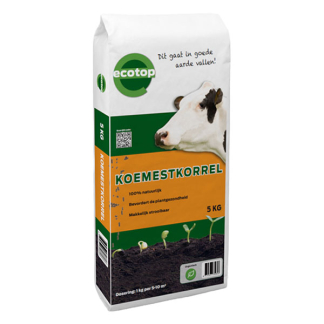 Ecotop Gedroogde koemest | Ecotop | 5 kg (50 m², Natuurlijk) 8719327700846 K170115960