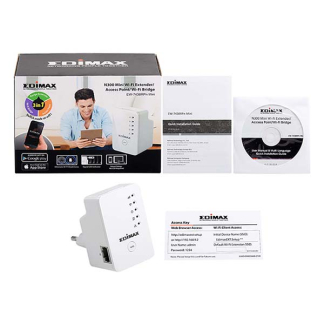 Edimax Wifi versterker - Edimax - 1 poorts (Gratis app, tot 300 Mbps) EW-7438RPNMINI K040300000 - 9