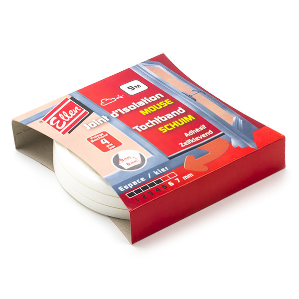 Ellen Tochtstrip | Ellen | 9 meter (I-profiel, Zelfklevend, Wit) 45.103.74 K100702587 - 1