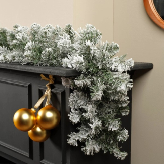 Everlands Guirlande | Everlands | 2.7 meter (Ø 25 cm, Besneeuwd, Binnen) 680468 K150303040 - 3