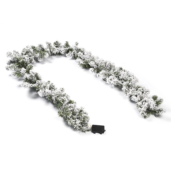 Everlands Guirlande | Everlands | 2.7 meter (50 leds , Besneeuwd, Timer, Batterijen, Binnen) 680480 K150303041 - 1