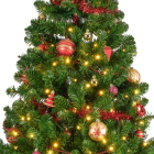 Everlands Kerstboom set | 1.5 meter (170 LEDs, Piek, Slingers, Kerstballen, Binnen, Rood/Goud) 687021 K150302963 - 2