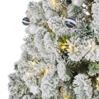 Everlands Kerstboom set | 1.5 meter (170 leds, Besneeuwd, Piek, Slingers, Kerstballen, Binnen, Wit/Zilver/Blauw) 687029 K150302969 - 3