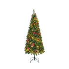 Everlands Kerstboom set | 1.8 meter (140 leds, Slingers, Kerstballen, Binnen, Rood/Goud) 670222 K150304021 - 1