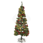 Everlands Kerstboom set | 1.8 meter (140 leds, Slingers, Kerstballen, Binnen, Rood/Goud) 670222 K150304021 - 2