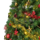Everlands Kerstboom set | 1.8 meter (140 leds, Slingers, Kerstballen, Binnen, Rood/Goud) 670222 K150304021 - 5