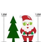 Everlands Kerstboom set | 1.8 meter (260 LEDs, Besneeuwd, Piek, Slingers, Kerstballen, Binnen, Wit/Zilver/Blauw) 687026 K150302970 - 7